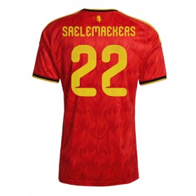 Belgien Alexis Saelemaekers #22 Hemmakläder VM 2026 Kortärmad